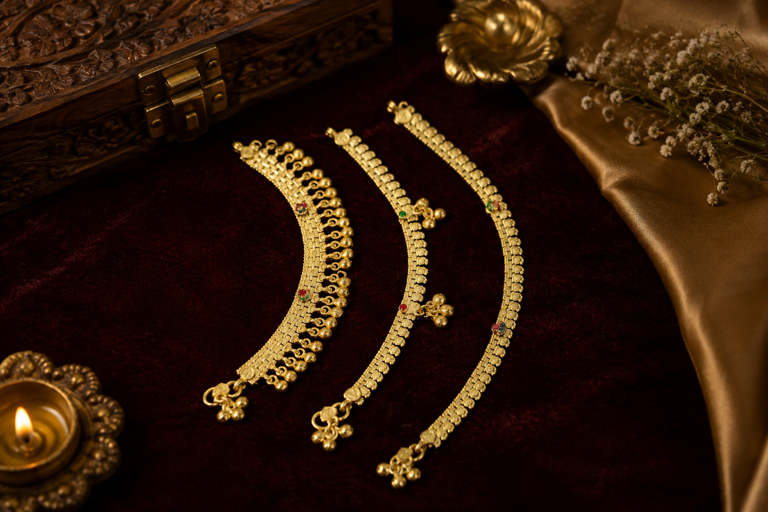 Designer Gold Anklet