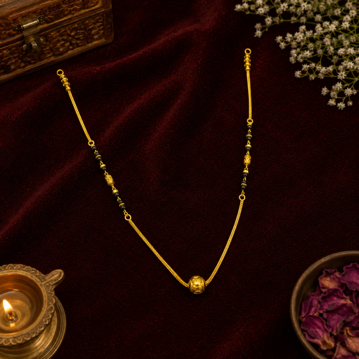 Elegant Minimal Gold Mangalsutra