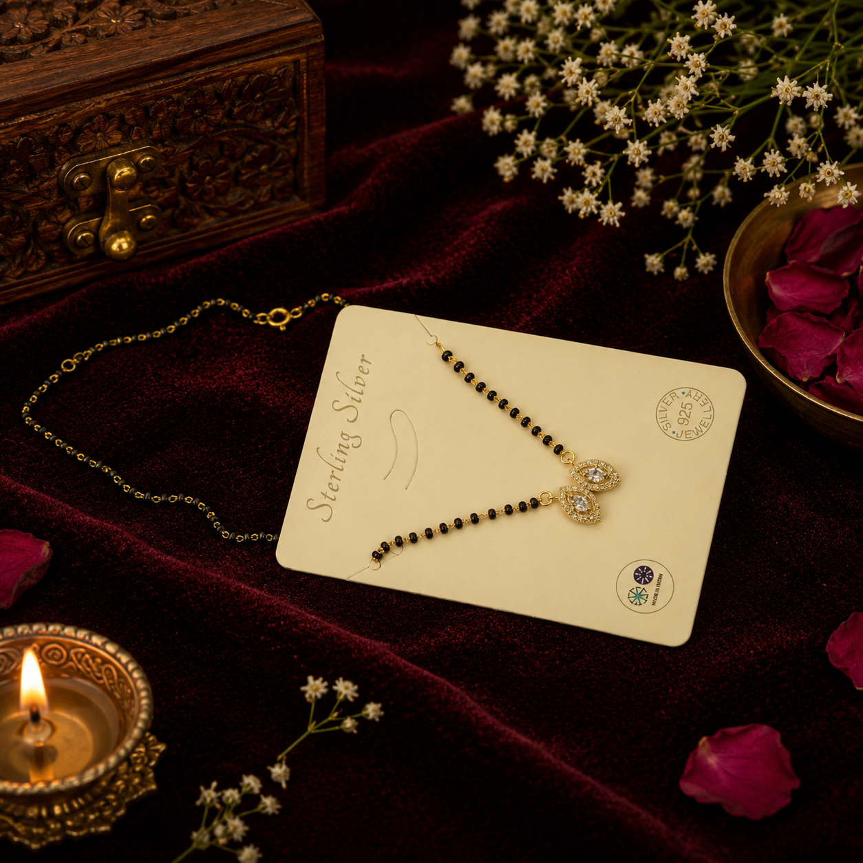 Gold Mangalsutra with Traditional Pendant