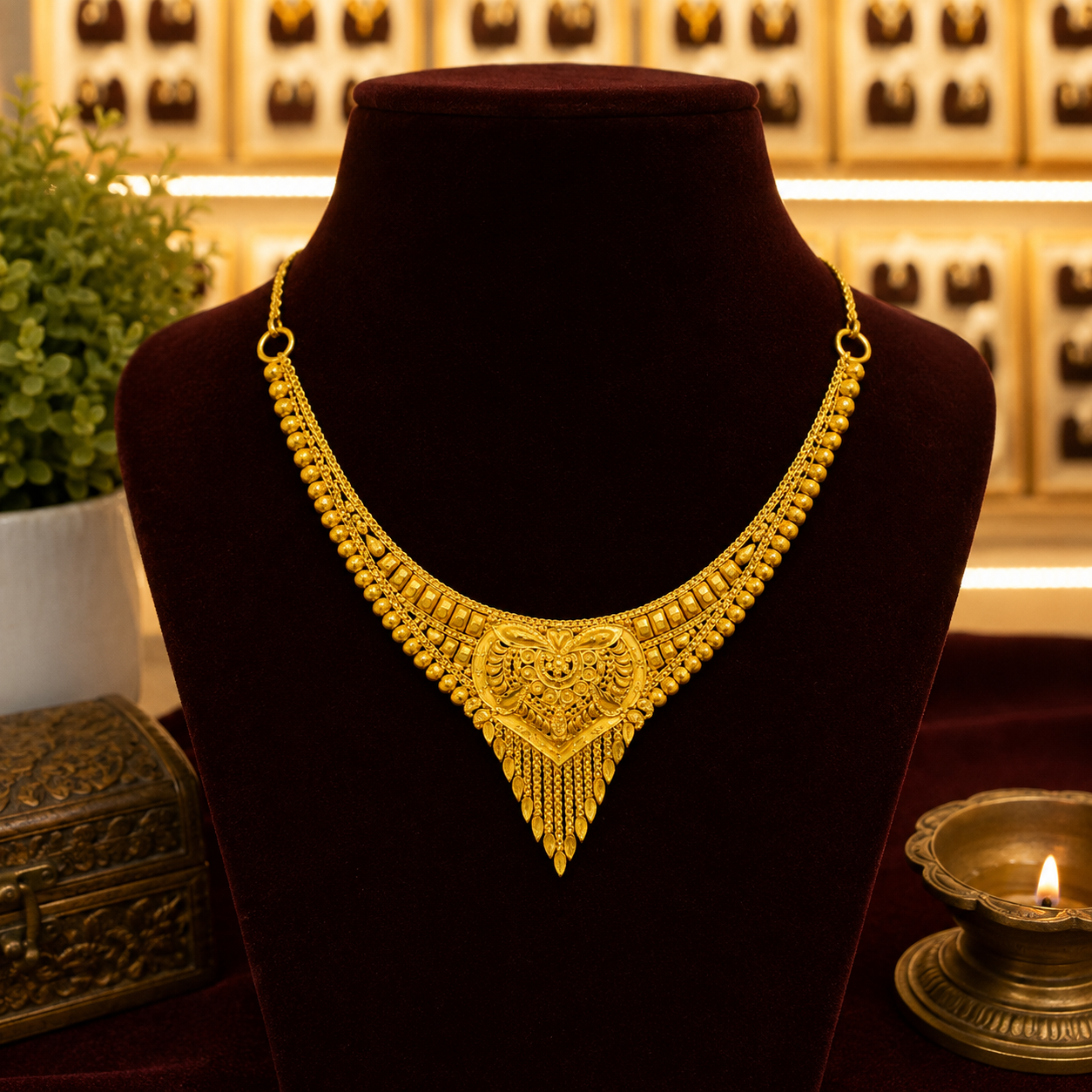 Classic Traditional Gold Necklace