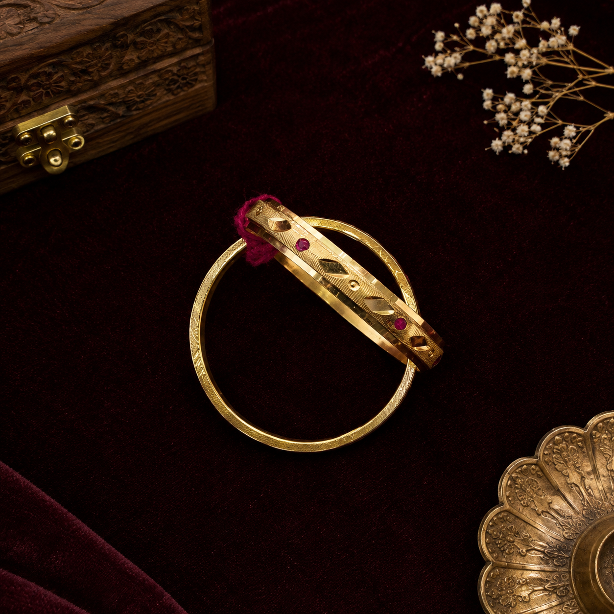 Traditional Gold Finger Ring for Women