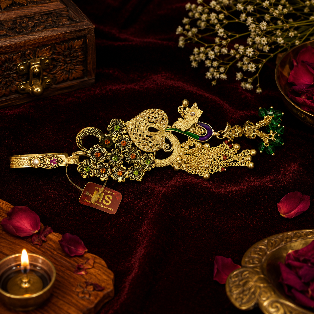 Traditional Gold Waist Challa for Women